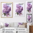 thumbnail image 4 of Designart "Bouquet Of Elegant Lilacs" Lilacs Floater Framed Wall Art Living Room, 4 of 5