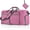 pink, variant on 60L Foldable Travel Duffle Bag, Lightweight Checked Luggage with Shoe Compartment, Water-Resistant Weekender Overnight Bag (Gray)