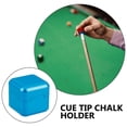 thumbnail image 3 of OULII 1Pack Aluminum Chalk Holder Blue Modern Design for Billiard Cue Tips Multifunctional Storage in Snooker Games, 3 of 8