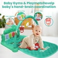thumbnail image 5 of JoyStone Baby Play Mat Baby Gym, Baby Toy Play Mat Activity Center Baby Piano Music Lights for Boys and Girls Newborn Baby Gift 0-12 Months, Green, 5 of 9
