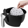 thumbnail image 4 of 9 Inch Air Fryer Liners, Round Parchment Paper for Air Fryer, Steaming Basket and More 200pcs, 4 of 7
