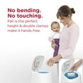 thumbnail image 3 of Diaper Genie Elite Diaper Pail, White, Foot Pedal, Air-Tite® Clamps, Carbon Filter, 3 of 5