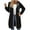 Black, variant on fheaev Hoodies for Women Casual Fashion Oversized Tunic Sweatshirts Comfortable Fall Winter Coat Two-Way Zipper Hoodie Womens Long Fleece Sweatshirt with Pockets
