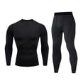 thumbnail image 2 of Blekii Men's Compression Workout Set, Tight Fit Running Tights & Top, Performance Moisture Wicking Sportswear, Gym Fitness Training Outfit, Speed Dry Exercise Gear, Enhanced Workout, 2 of 6