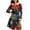 Red1, variant on Ruimatai Women's Christmas Print Hooded Jacket with Faux Fur Collar Cozy Flannel Button Down Long Sleeve Loose Fit Casual Outerwear