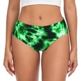 thumbnail image 1 of Fotbe Green Tie Dye Calzones Estampados para Mujer – Ropa Interior de Algodón, Cómoda, Suave y Elástica-X-Small, 1 of 6