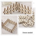 thumbnail image 4 of 40Pcs Mini Fence Model Wooden Mini Fence for Bonsai Decor DIY Fairy Garden Fence, 4 of 8