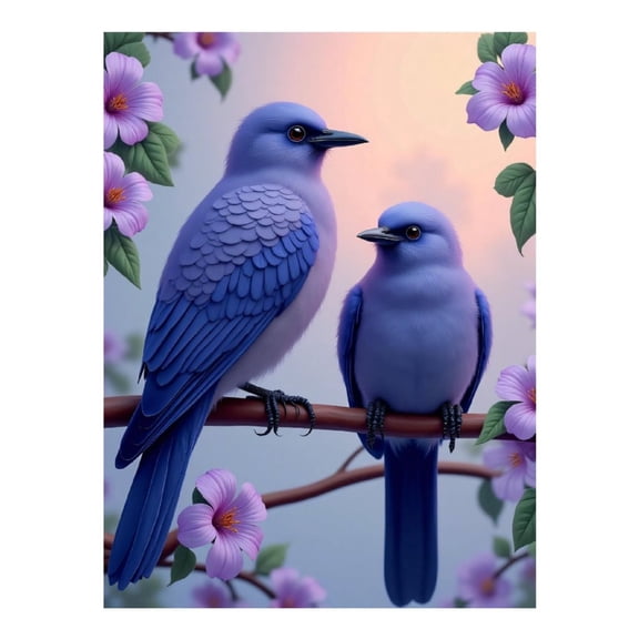 Diamond Art Kit for Adults, Classy Bluebird Print No.63 Diamond Painting for Adults Beginners, 5D DIY Diamond Art Painting Kits, Colorful Diamond Painting Craft for Home Decor 12x16