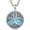 A05-Turquoise, variant on DVEATR Tree of Life Necklace 925 Sterling Silver Round Tree of Life Pendant Jewelry for Men Women, w/Stainless Steel Chain 22''+2''