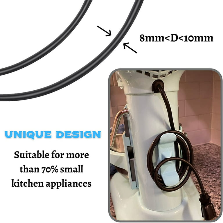 Kitchen Appliance Cord Cable Organizer, Wall Mount Cord Holder For Kitchen  Appliances, Adhesive Cable Wrap Wire Storage Attachment Compatible With  Stand Mixers From Ancheer, $1