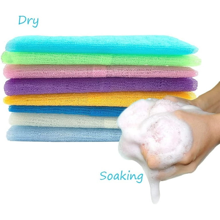 8 pcs Exfoliating Towel Beauty Skin Bath Wash Cloth Towel