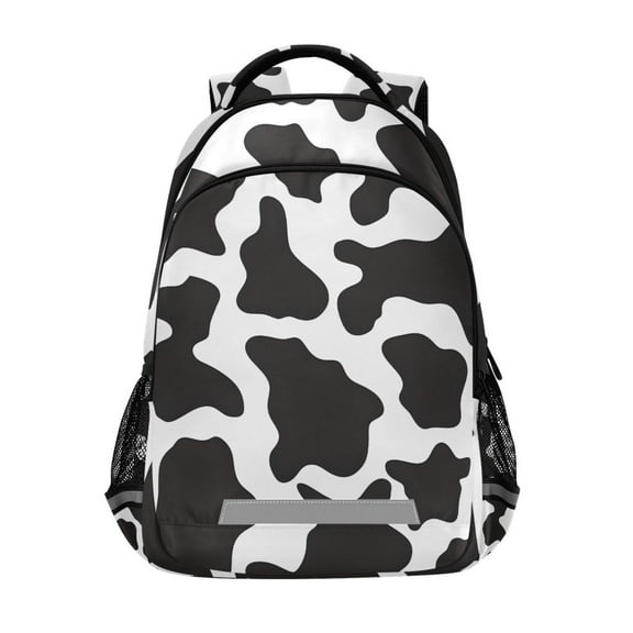 ALAZA Cow Print Backpack Elementary School Bag Bookbag Travel Rucksack