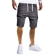 thumbnail image 3 of Txlixc Pantalones cortos de verano para hombres, pantalones cortos de cuerda de color sólido con bolsillos Txlixc moda, 3 of 6
