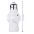 thumbnail image 5 of Adaptador Enchufe Bombilla Fácil Instalar A 2/3 Clavijas 2 Uds., 5 of 5