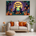 thumbnail image 4 of Decorative Design Happy Halloween Banner Witch Theme Pumpkin Design Spooky Elements for Halloween Party Indoor Decoration Outdoor Event, 4 of 5