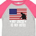 thumbnail image 4 of Inktastic Military Uncle is My Hero Us Flag Boys or Girls Toddler T-Shirt, 4 of 5