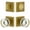 Satin Brass, variant on Viaggio Qadmlnclc_Combo_238 Motivo Solid Brass Single Cylinder Keyed Entry Door Knob Set