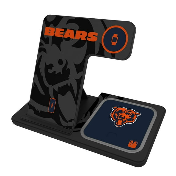 Keyscaper Chicago Bears 3-In-1 Wireless Charger