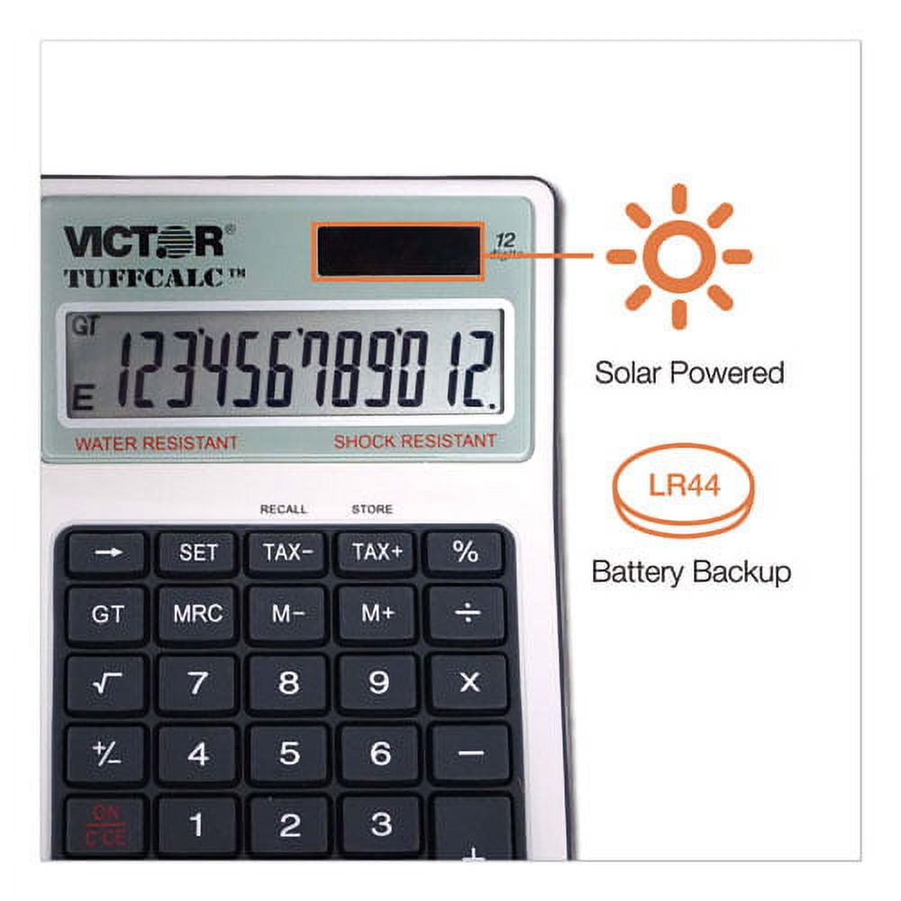 "Tuffcalc Desktop Calculator, 12-Digit Lcd | Bundle of 10 Each"