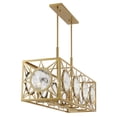 thumbnail image 3 of Balfour 8-Light Linear Chandelier in Warm Brass, 3 of 4