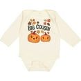 thumbnail image 3 of Inktastic Big Cousin Pumpkins with Fall Leaves Boys or Girls Long Sleeve Baby Bodysuit, 3 of 5