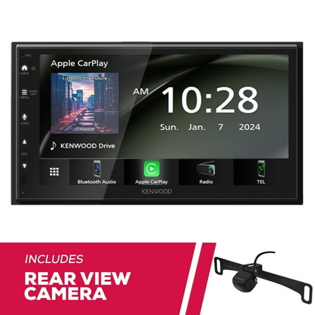 New Kenwood DMX4710S 6.8" 1-DIN Multimedia with CMOS-230LP Backup Camera