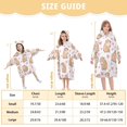 thumbnail image 3 of Wearable Blanket with Sleeves and Pocket Oversized Hooded Sweatshirt 3-14 YR Capybaras and Heart S, 3 of 7