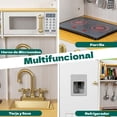 thumbnail image 2 of Cocinita Juguete Madera Cocina Grande Infantil Blanca Little monkey, 2 of 8