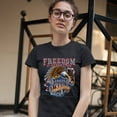 thumbnail image 3 of Tee Hunt Freedom is Never Free T-Shirt U.S. Veteran Armed Forces Military Women's T-Shirt Tee, 3 of 5