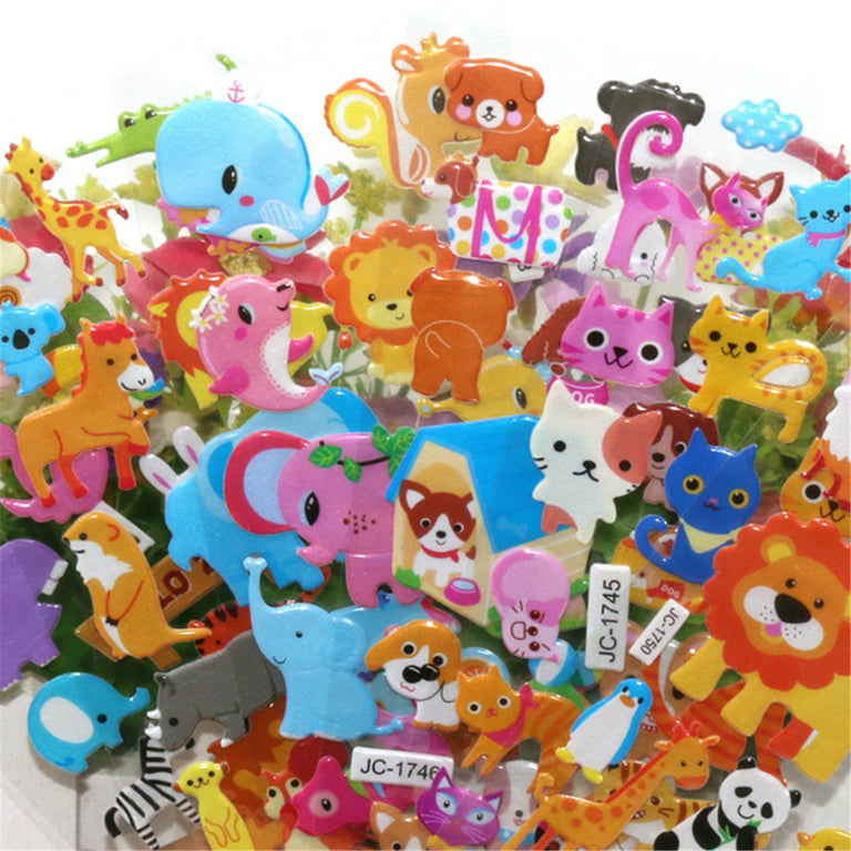 Vicloon 3D Stickers for Kids, 22 Variety Sheets Puffy Stickers, 500+  Children Stickers for Party Rewarding Gifts Scrapbooking Including Animals  Fish Dinosaurs Numbers Fruits Trucks Butterfly and More: : Toys  & Games