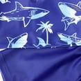 thumbnail image 6 of Cowsor Little Boys Three Piece Swimsuit Set Lovely Print Swimwear with Swim Cap UV Protection Quick Dry for Toddlers Beach Pool and Hot Spring, 6 of 7