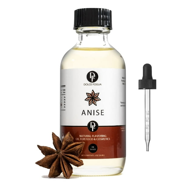 Dolce Foglia Anise Flavoring Oils 2 Oz Multipurpose Flavoring Oil for