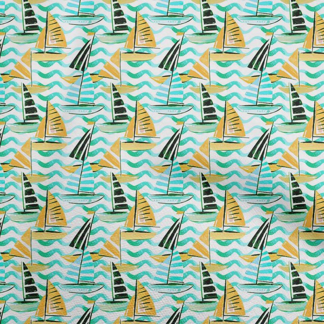 oneOone Cotton Cambric Mustard Yellow Fabric Yacht Craft Projects Decor Fabric Printed By The Yard 56 Inch Wide-R2