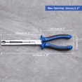 thumbnail image 6 of LEONTOOL 9-Inch Glow Plug Pliers Straight Jaw Glow Plug Connector Pliers with TPR Handle Glow Plug Socket Pliers Glow Plug Connector Remover Pliers Glow Plug Removal Tool for Diesel Engines Repair, 6 of 7