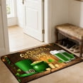 thumbnail image 3 of Tyidzon St. Patrick's Day Green Shamrock Bathroom Rug, Shamrocks Washable Non Slip Decorative Doormat, Soft Absorbent Shower Mat for Bathroom Indoor Outdoor Entrance, 3 of 6