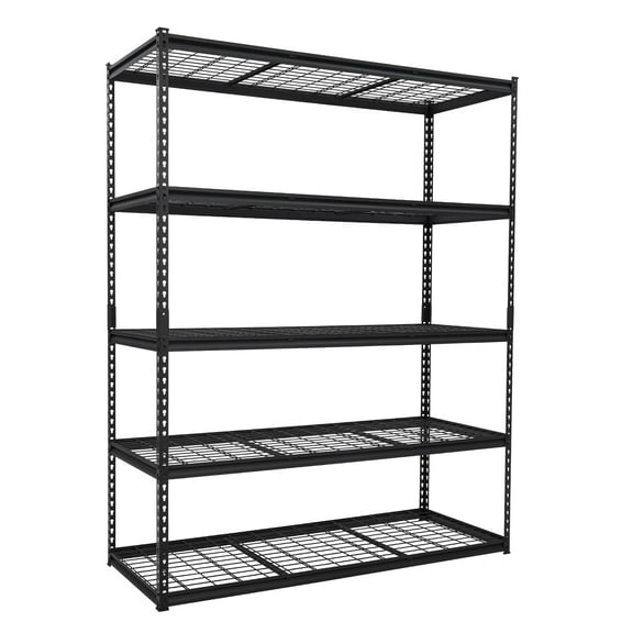 Towallmark 71x48x24 Inch Heavy Duty Garage Shelving Unit, 2500 Lbs Capacity Metal Storage Shelves, Adjustable Wire Rack Utility Shelf For Warehouse Basement Garage Organization