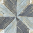 thumbnail image 5 of DecMode Blue Wood Handmade Southwestern Star Geometric Wall Decor with Cream and Brown Accents, 5 of 9