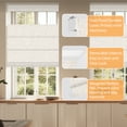 thumbnail image 3 of BERISSA Cordless Roman Shades for Windows Blackout Top Down Bottom Up Window Shades Easy Install Thermal Insulation Roman Blinds,100% Blackout Linen Beige,34" W x 64" H, 3 of 7