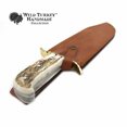 thumbnail image 6 of Wild Turkey Handmade Damascus Collection Fixed Blade Stag Handle Hunting Knife, 6 of 6