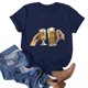 thumbnail image 5 of ICHUANYI Clearance Casual Women's Round Neck Beer Festival Print Regular Women's Short Sleeve Tops(Dark Blue, XXL) ICHUANYI WER2023081501437, 5 of 6