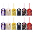 thumbnail image 3 of KAKOWELY 12 piezas de adornos de amuletos japoneses, bolsas de amuletos de estilo japonés, exquisitas bolsas de bendición, 3 of 5