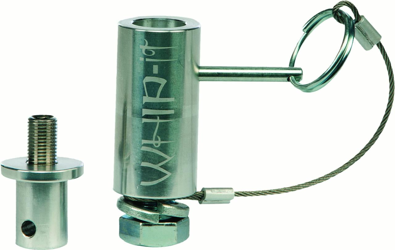 WHIP IT Lighted Flags Quick Connect Polished WHPQDPOL