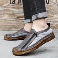 thumbnail image 1 of Zapatos de cuero genuino, zapatos casuales para hombres, mocasines cosidos a mano, zapatos planos para hombres, zapatos de conducción cómodos para hombres, mocasines (25,5 cm), 1 of 4