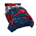 thumbnail image 5 of Spider-Man Marvel Burst Microfiber Polyester Twin Reversible Comforter Blue, 5 of 8