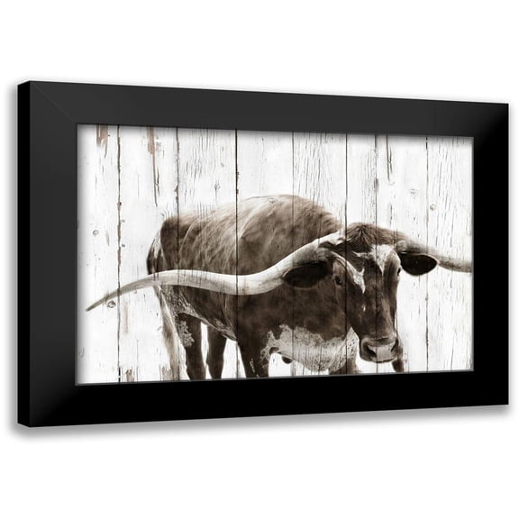 Downey, Mike 14x11 Black Modern Framed Museum Art Print Titled - Longhorn Prize