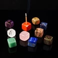 thumbnail image 3 of Nvzi 2 piezas de porta incienso de piedra de cristal natural marrón en bruto, adorno de piedra de aromaterapia de cristal natural, quemador de incienso para base de incienso de Buda, 3 of 4