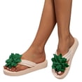 thumbnail image 7 of jiaxiM White Flip Flops Womens Thong Sandals Cute Cute Slippers for Women Non- Women's Sandals Rubber Sole Women's Shoes, 7 of 7