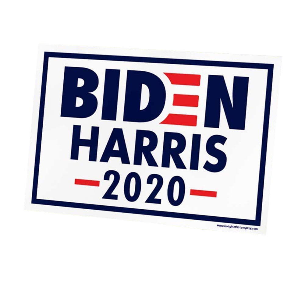 Floor Stand Signs Political Campaign Yard Signs Biden Harris 2020 Double-Sided Sign for US Election,Yard Sign with H-Stake Joe Biden President Lawn Sign,11.8115.75in