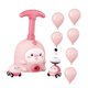 thumbnail image 2 of Experimento científico sobre el desarrollo de la inteligencia infantil: coche propulsado por un lanzador de globos. Rosa, 2 of 9