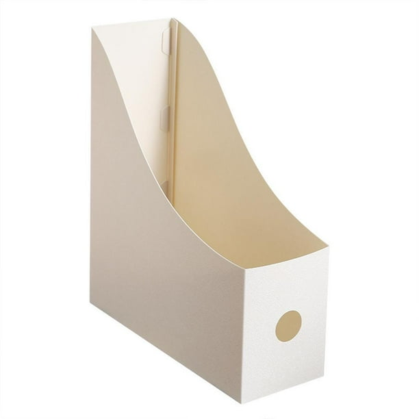 Qarigey Multifunción escritorio archivo libro soporte organizador soporte para oficina en casa Beige Bolsas de maquillaje Beige